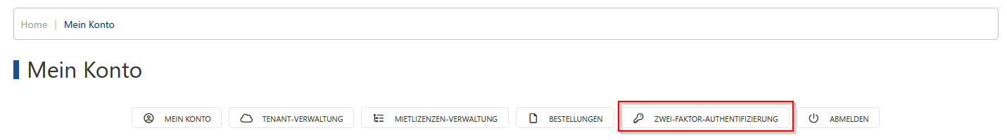 Zwei-Faktor-Authentifizierung einstellen